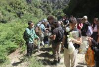 Alcuni partecipanti all'escursione nell'area protetta