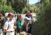 Alcuni partecipanti all'escursione nell'area protetta