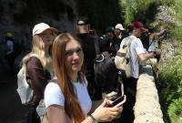 Alcuni partecipanti all'escursione nell'area protetta
