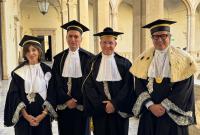 In foto da sinistra Lina Scalisi, Fulvio Mavilio, Anton Sculean e Enrico Foti