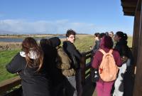 Studenti in visita all'Oasi del Simeto