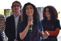 Un momento dell'intervento di Chiara