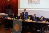 Un momento dell'intervento del rettore Enrico Foti