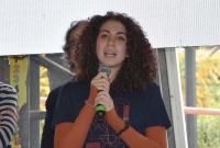 Un momento dell'intervento di Giulia