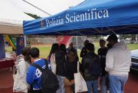 Stand della Polizia scientifica