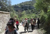 Alcuni partecipanti all'escursione nell'area protetta