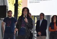 Un momento dell'intervento di Gabriele