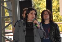 Un momento dell'intervento di Ginevra