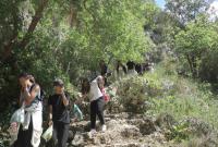 Alcuni partecipanti all'escursione nell'area protetta