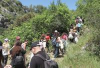 Alcuni partecipanti all'escursione nell'area protetta