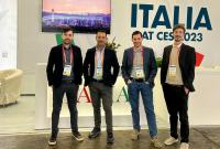 In foto il team di Next Vision al Ces di Las Vegas