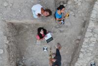 Momenti dello scavo al Palazzo di Festòs