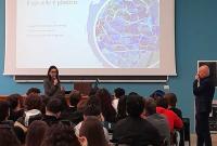 Un momento dell'incontro in aula