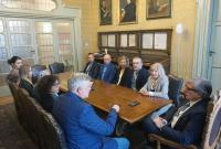 Un momento dell'incontro al Rettorato