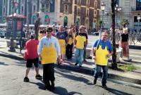Il corteo in movimento