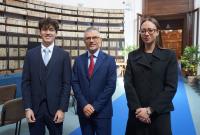 Da sinistra Francesco Pezzillo, Corrado Spinella e Gaia Castro