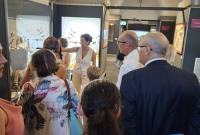 Un momento della visita guidata al museo