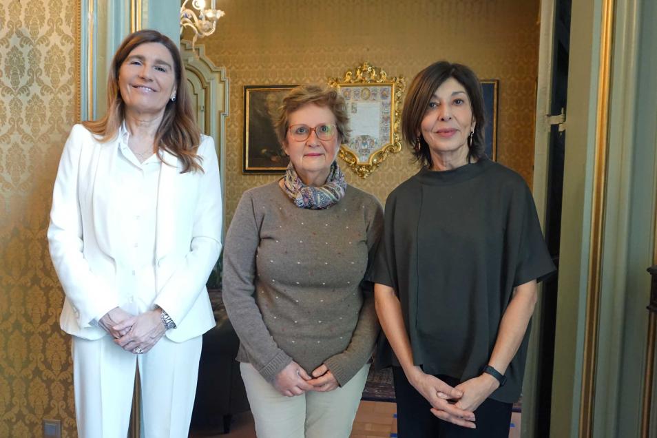 In foto da sinistra Ida Nicotra, Gabriella Alfieri e Lina Scalisi