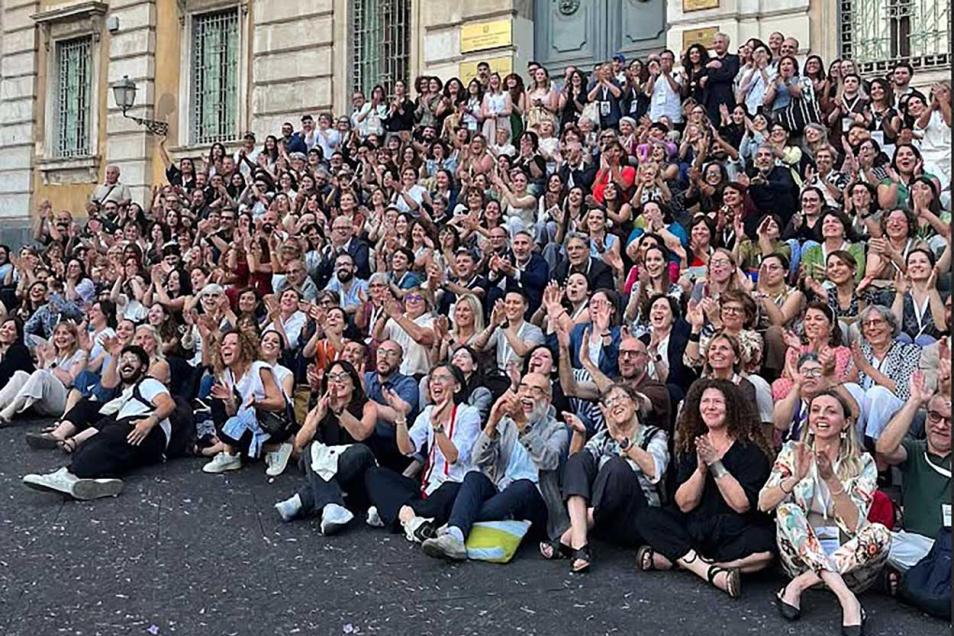 I partecipanti alla quinta Conferenza Italiana sulla Ricerca di Servizio Sociale