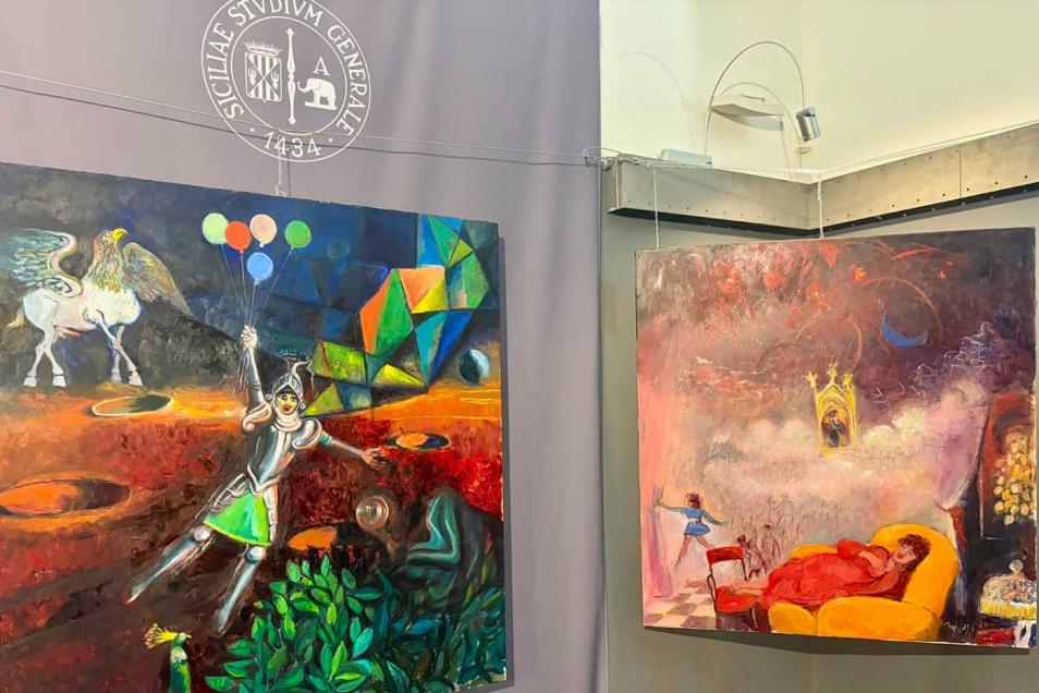 Alcune opere esposte alla mostra